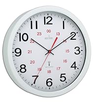 Acctim Controller Radio Controlled Metal Case Wall Clock, 12 Inch