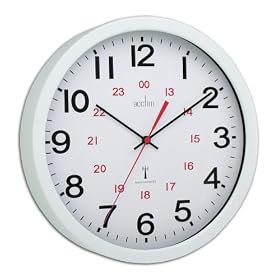 Acctim Controller Radio Controlled Metal Case Wall Clock, 12 Inch