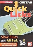Quick Licks - Slow Blues Jeff Beck Key:E DVD For Guitar