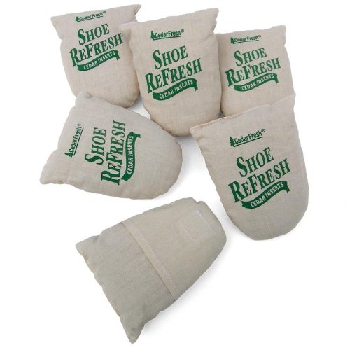 :Household Essentials CedarFresh Shoe ReFresh Cedar Inserts for Shoes and Shoe Racks, Set of 6