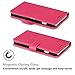iPhone 6s Case, TUCCH® Leather Case for iPhone 6s / iPhone 6 (4.7 inch), Leather Wallet Cases Folio Book Cover with Credit Card Slots, Stand Holder, Cash Clip, Magnet Closure, Hot Pink with Grey