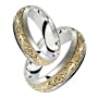 Orazio - Stunning Two Tone Comfort Fit Wedding Band for Him & Her! Custom Made! Choose your Size.