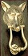 Mayer Mill Brass Fox Head Door Knocker