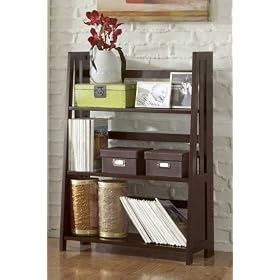 Home Elegance 482-11 Espresso Folding Bookcase by visiondecor Furniture
