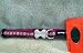 Red Dingo Designer Dog Collar, Small, Daisy Chain Purple