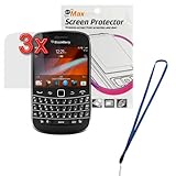 GTMax 3 x Clear LCD Screen Protector for Blackberry Bold 9900/9930 (Free Gi ....