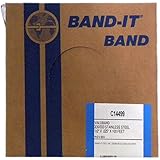 BAND-IT Valuband Band C14499, 200/300 Stainless Steel, 1/2" wide x 0.025" thick (100 Foot Roll)