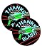 POP parties Laser Tag Brights Party Favor Stickers - 40 Favor Bag Stickers - Laser Tag Thank You Tag - Laser Tag Party Supplies - Laser Tag Party Decorations - Brights Stickers