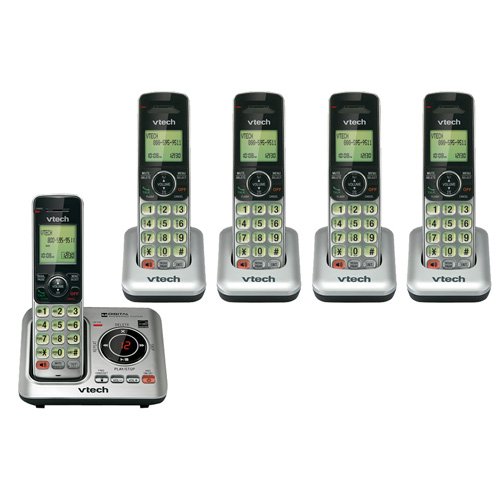 VTech CS6629-5 Cordless Phones with Base and Chargers and DECT 6.0 Technology (CS6629 + (4) CS6609) VTech CS6629-5 Cordless Phones with Base and Chargers and DECT 6.0 Technology (CS6629 + (4) CS6609)
