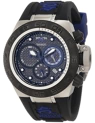 Invicta Womens 10158 Subaqua Noma IV Chronograph Black Dial Black and Blue Silicone Watch