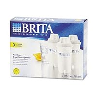 Brita Products - Brita - Pitcher Replacement Filters, 3/Pack - Sold As 1 Pack - For healthier, better tasting water! - Reduces chlorine, lead, copper and mercury content. - Replace every 40 gallons. - Each filter saves up to 300 bottles of water. -