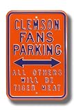 CLEMSON TIGERS CLEMSON FANS All Others Will Be Tiger Meat AUTHENTIC METAL PARKING SIGN (12 X 18)