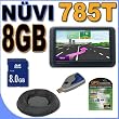 Garmin Nuvi 785T Vehicle GPS W/4.3" LCD Touchscreen - 8GB SDHC Memory Card - Bean Bag Dashboard Mount - GPS Screen Protectors - 0100071500 BigVALUEInc Accessory Saver Bundle