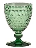 Villeroy & Boch Boston Green Crystal Clarets, Set of 4