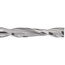 Onsrud Cutter 52-700 Solid Carbide Upcut Spiral O Flute Router Bit, Uncoated (Bright) Finish, 2 Flute, 22 Degree Helix