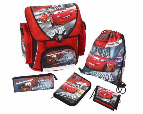 Unbekannt Undercover CA12825 - Scooli Schulranzen Set Campus, Cars, 5-teilig