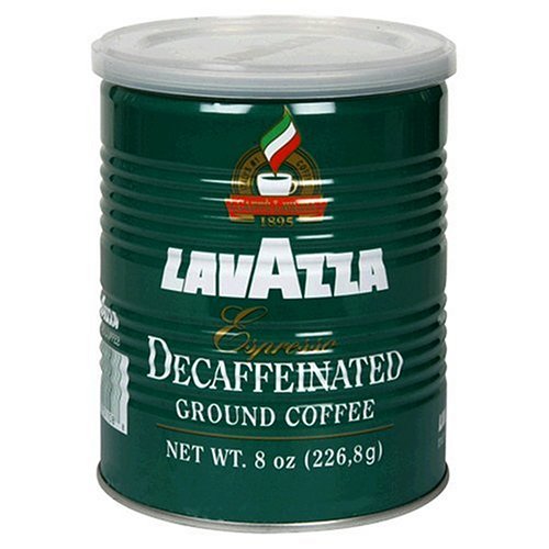 Lavazza Decaffeinated Espresso Ground Coffee, 8-Ounce Cans (Pack of 4)