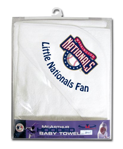 MLB Washington Nationals White Hooded Baby Towel at Amazon.com