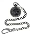 Nemesis Finger Bones Gunmetal Pocket Watch with Chain
