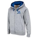 COLOSSEUM Kentucky Wildcats NCAA Women's Hooded Full-Zip Sweatshirt, Grey