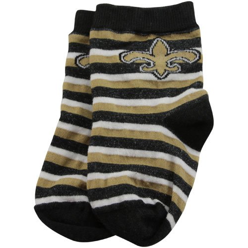 New Orleans Saints Infant Black NFL Stripe Socks