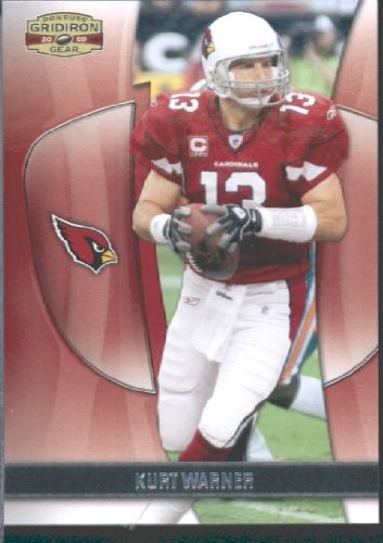 2009 Donruss Gridiron Gear Football Card # 52 Kurt Warner Arizona Cardinals Mint Condition- Shipped In Protective Screwdown Display Case!
