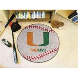 Miami Hurricanes 29 Diameter Baseball Mat