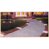 Lets Edge It Decorative Plastic Brick Edging With 6 Built-In Solar Lights, 40 feet, Terra Cotta