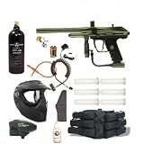 Paintball VS1 Eyes Paintball Marker Olive Gun Sniper Super Mega Set- E-Loader