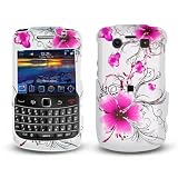 Blackberry Bold 9700 White With Pink Flowers Hard Case