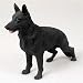 German Shepherd, Black Original Dog Figurine (4in-5in)