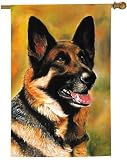 German Shepherd Breed Art Flag - 26 X 37
