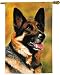 German Shepherd Breed Art Flag - 26 X 37