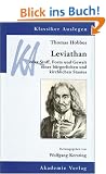 Thomas Hobbes: Leviathan oder Stoff, Form und Gewalt eines b�rgerlichen und kirchlichen Staates