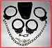 Handcuffs & LEG Cuffs COMBO Package NICKEL With CASE!