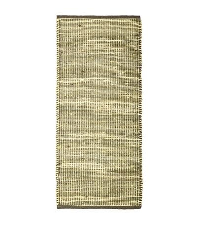 Jute & Co Tappeto Reversibile Tessuto A Mano Beige Scuro 60×140 cm