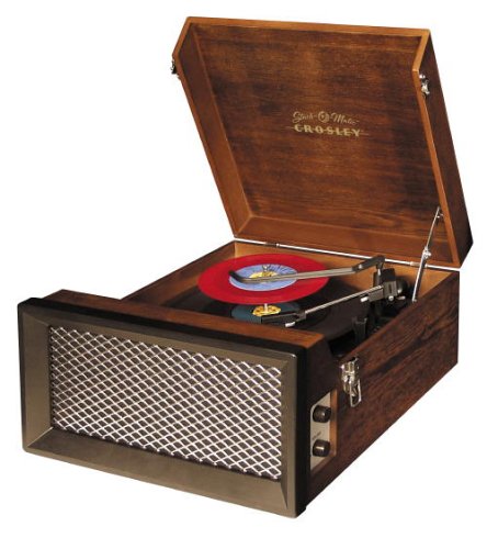 Crosley CR85 Collegiate Stack-o-Matic Turntable, Walnut