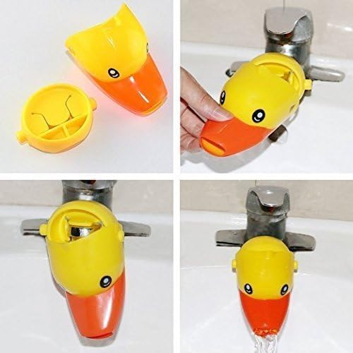 Cartoon Yellow Duck Faucet Extender for Kids Babies Toddlers Cute Bathroom Safety Products