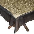 Black Tablecloth Organza Silk Rectangle 60 x 90 inches
