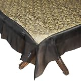 Black Tablecloth Organza Silk Rectangle 60 x 90 inches