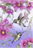 Outdoor Living : Toland, Hummingbirds with Pink Standard Flag, 28' x 40', #107158