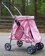 Designer Dog Stroller-pink-quick Release Fold Down Frame