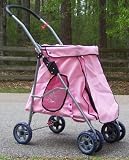Designer Dog Stroller-pink-quick Release Fold Down Frame