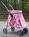 Designer Dog Stroller-pink-quick Release Fold Down Frame