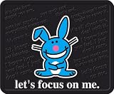 Happy Bunny Let's Focus On Me Molded 14 x 17 Utility Mat