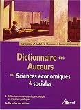 dict  des auteurs en sc  economiques et sociales