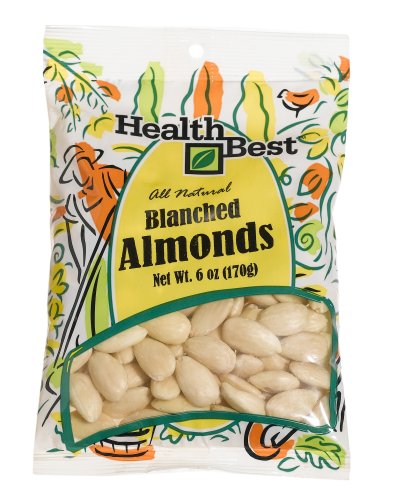 Health Best Almonds Natural Whole Blanched, 6-Ounce Units (Pack of 4) by Health Best