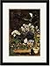 Black Framed/Matted Print 17x23, Mixed Spring Flowers