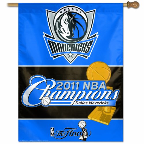 NBA Dallas Mavericks 2011 World Champions 27-by-37 inch Vertical Flag 