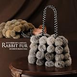 ラビットファーハンドバッグ(No.8992-kkk-3) エルメス ハンドバッグ